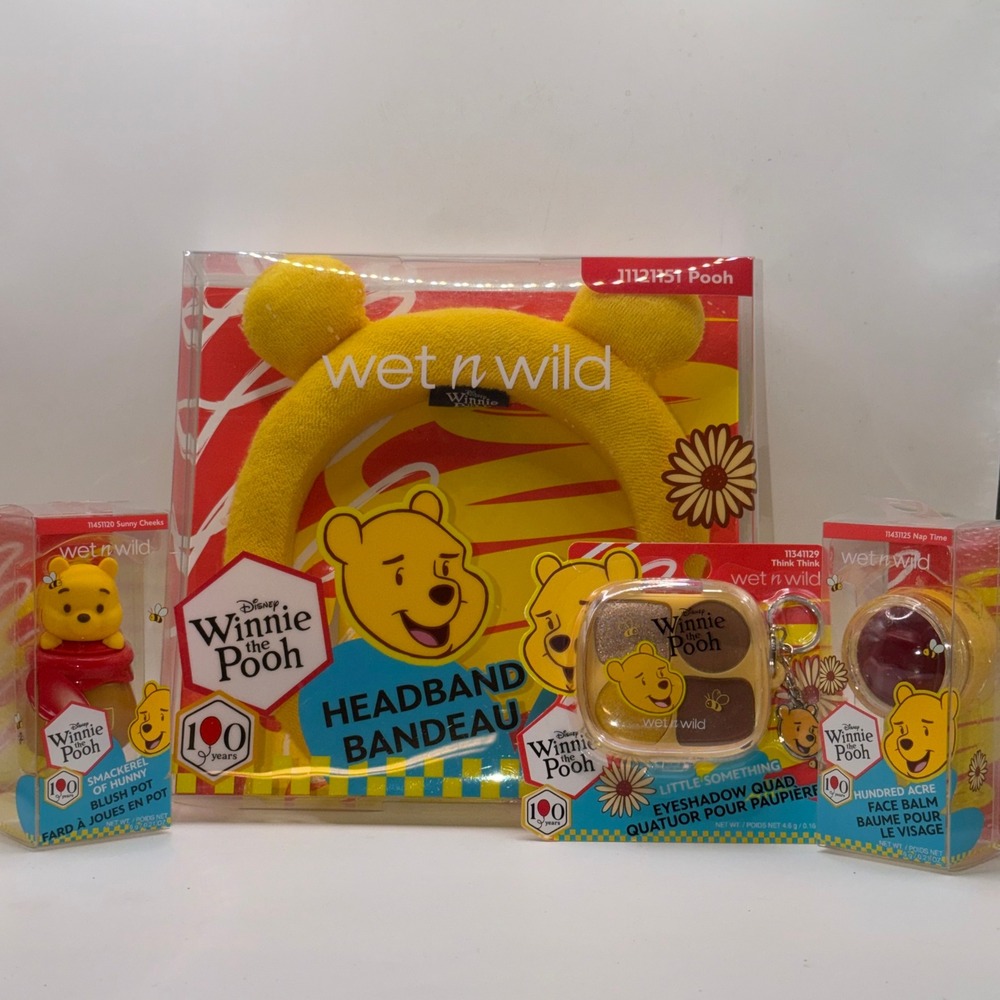 Wet n Wild Winnie the Pooh Makeup Set Headband Blush Palette Balm Y2K Glam